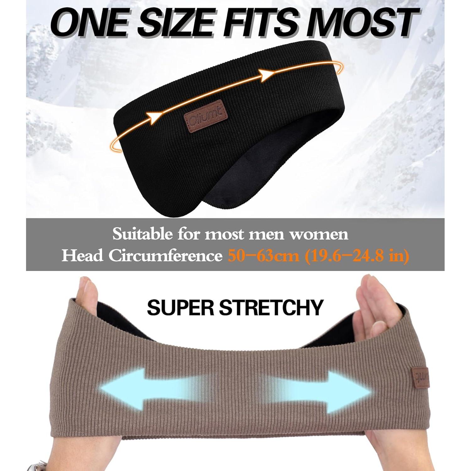 Cinta para Orejas de Invierno Oliumt Rosa Talla Única Doble Capa