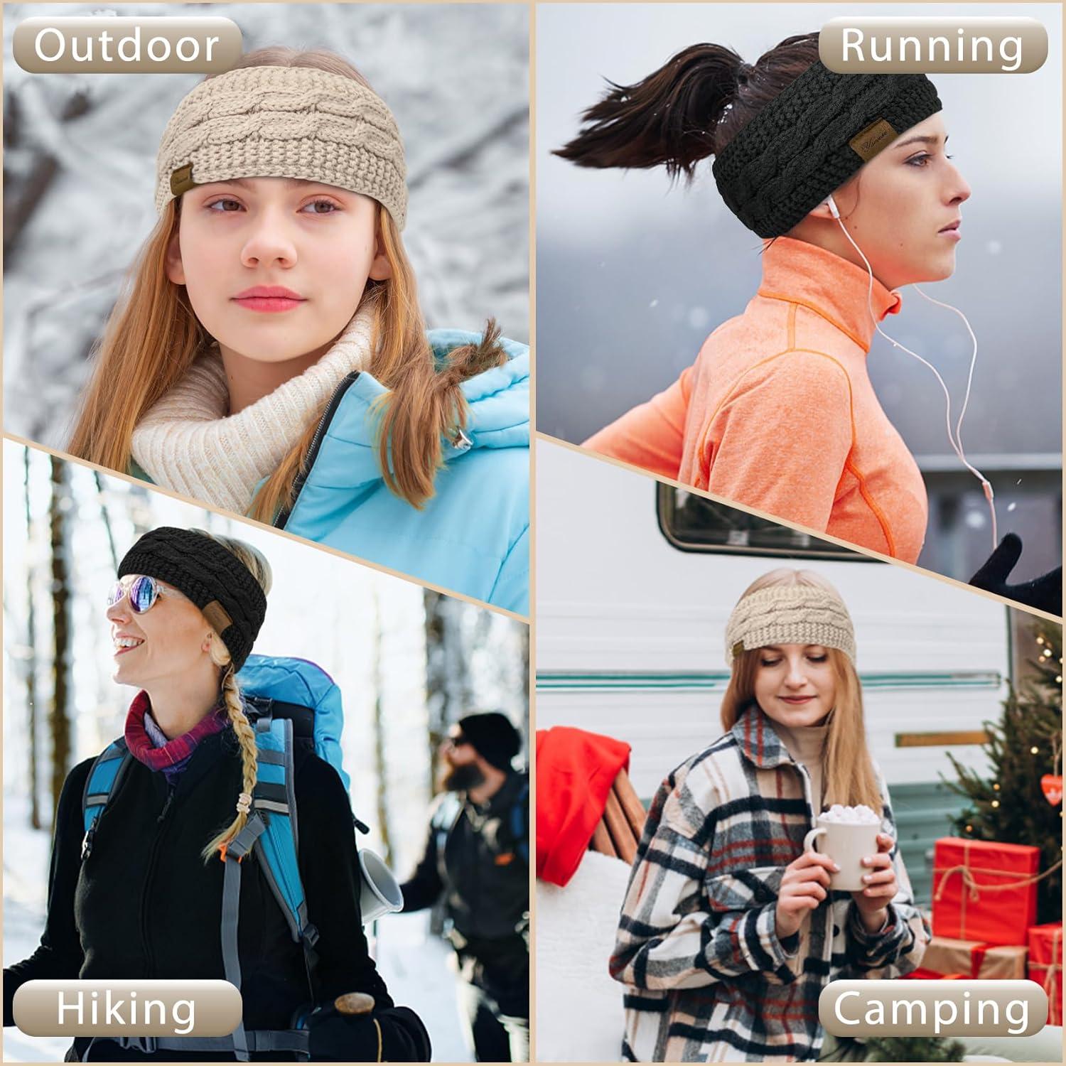 Banda Calentadora de Oídos YSense para Mujeres Tejida Invierno