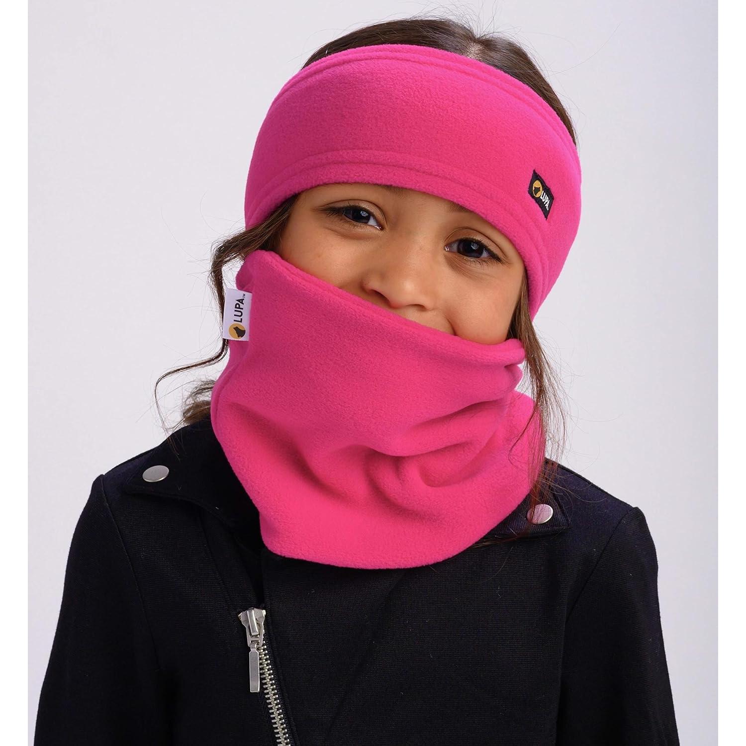 Diadema Calentadora de Oídos Lupa Rosa Brillante para Niños