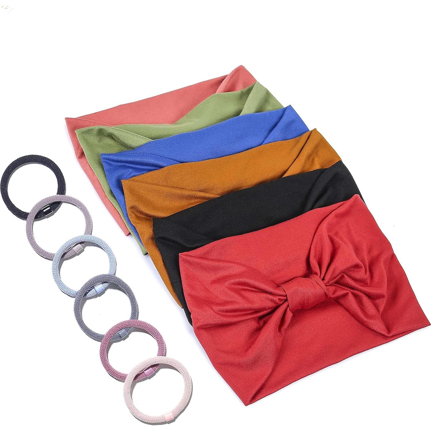 Diademas Anchas GILI 6 Piezas para Mujeres - Absorbentes y Elásticas