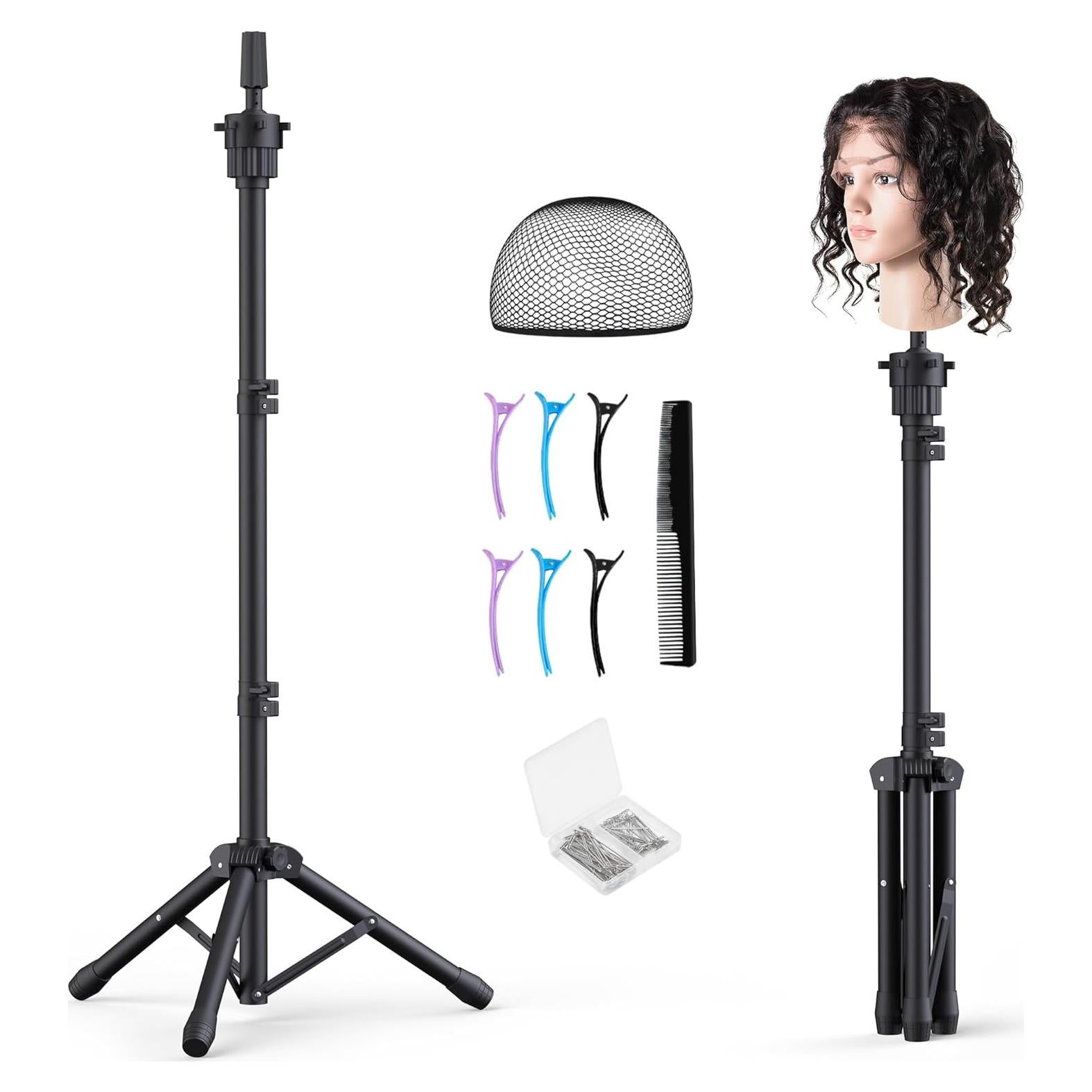 Soporte para Cabeza de Peluca Relx Ajustable - Trípode Reforzado