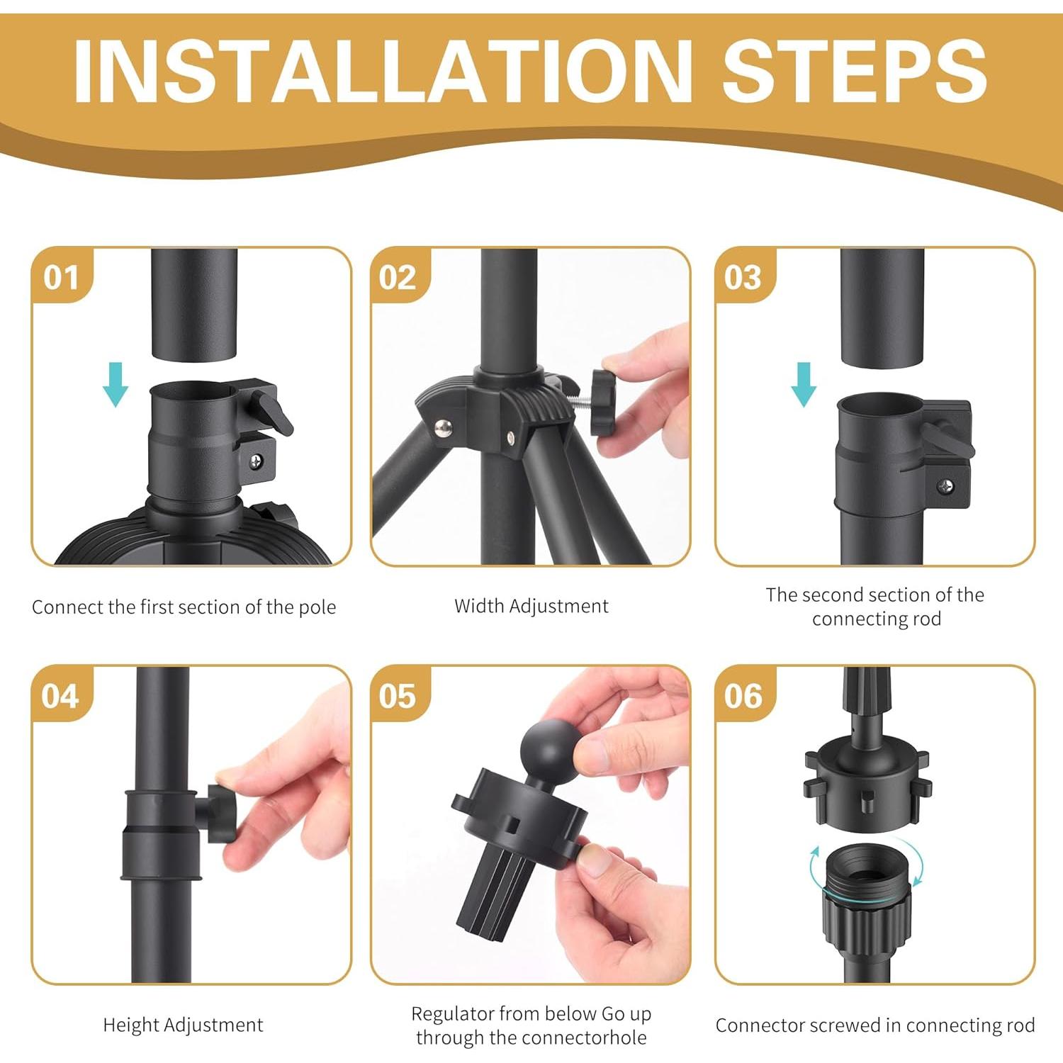Soporte para Cabeza de Peluca Relx Ajustable - Trípode Reforzado