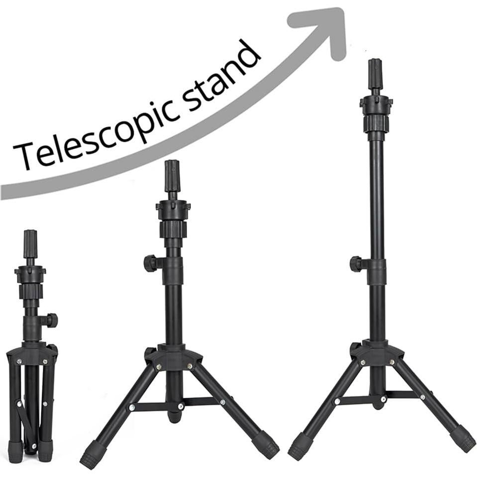 Soporte de Peluca Trípode Zhiqian 63.5 cm Ajustable