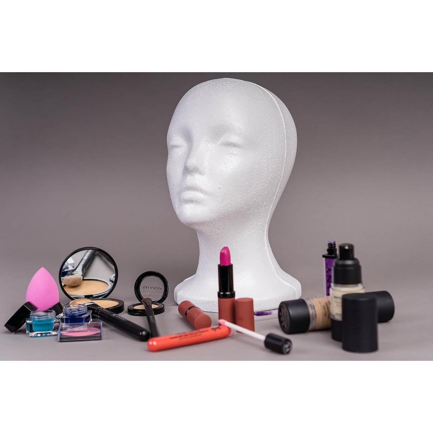 Cabeza de Maniquí Femenino SHANY 27.94 cm Soporte para Pelucas