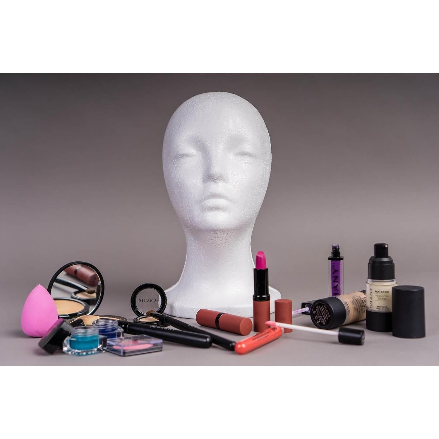 Cabeza de Maniquí Femenino SHANY 27.94 cm Soporte para Pelucas