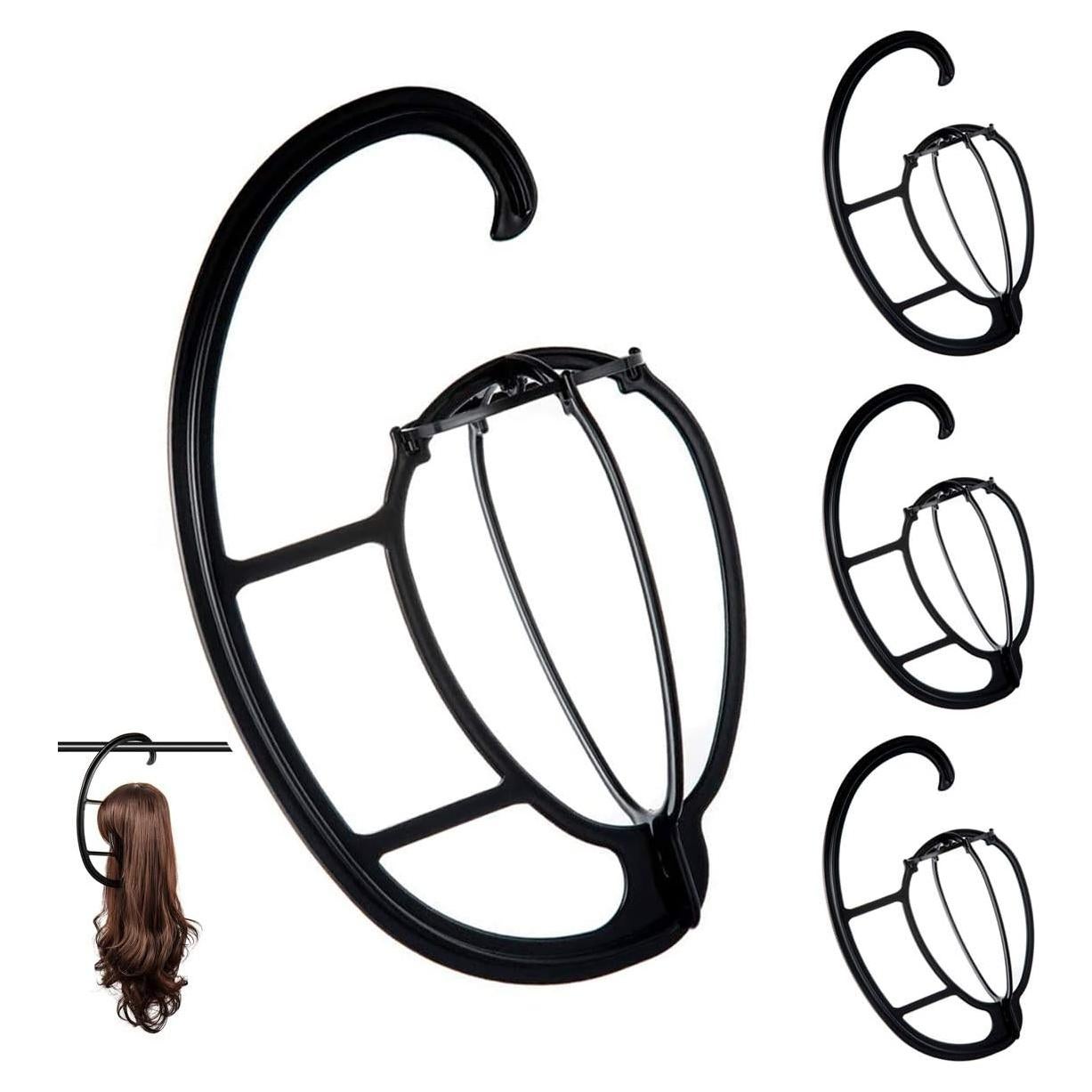 Soporte Colgante para Pelucas Dreamlover Negro - 4 Juegos