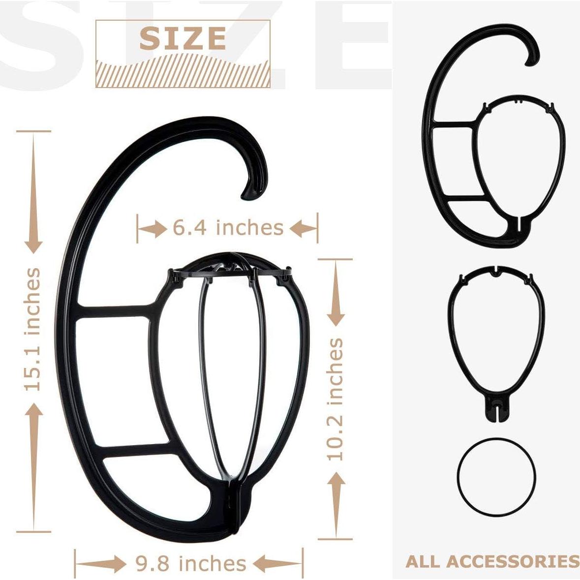 Soporte Colgante para Pelucas Dreamlover Negro - 4 Juegos