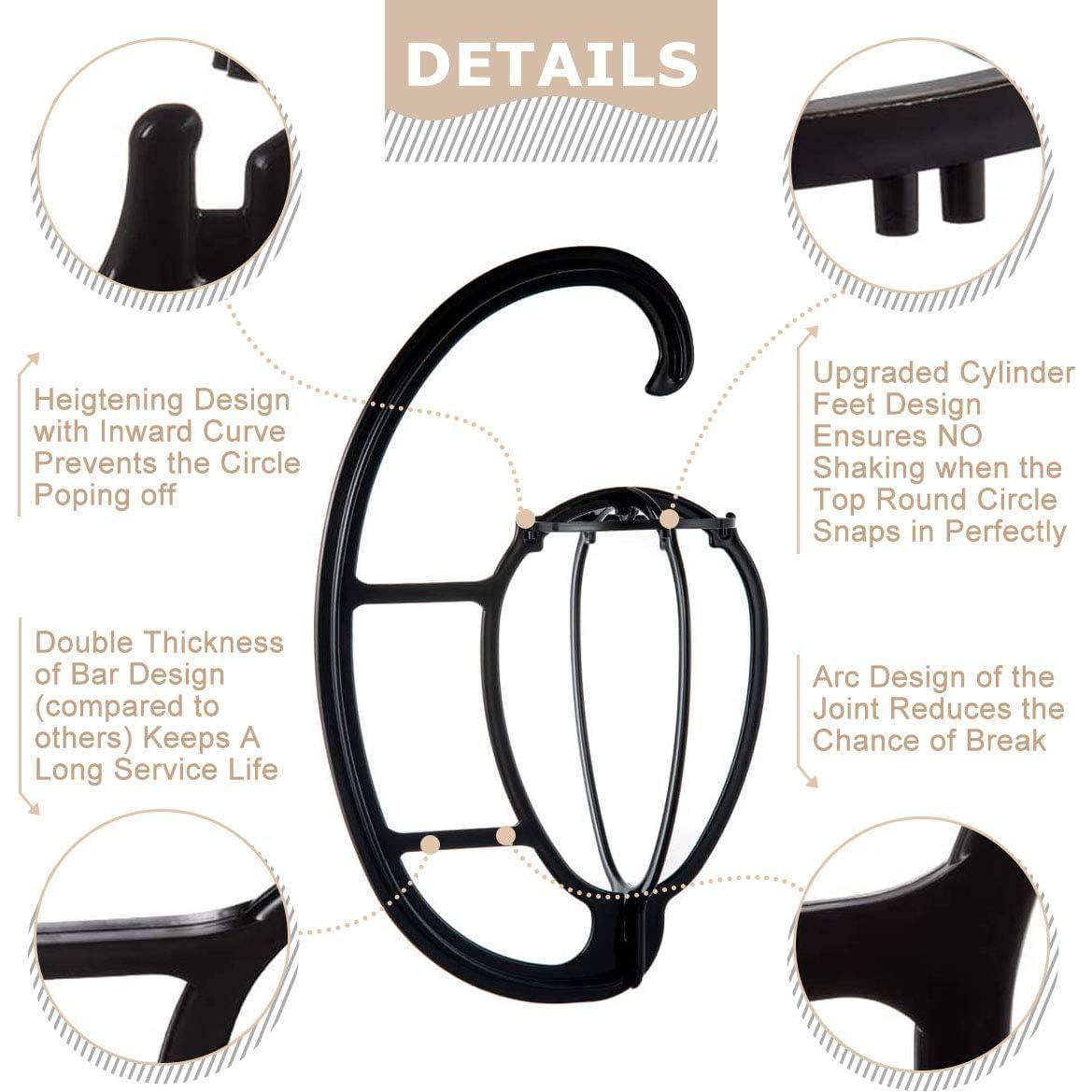 Soporte Colgante para Pelucas Dreamlover Negro - 4 Juegos