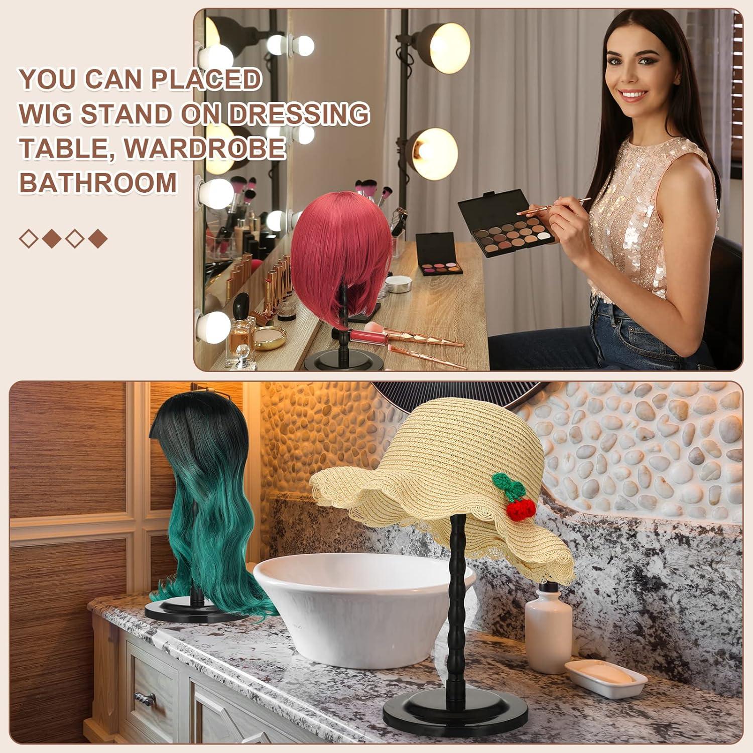 Soporte para Pelucas Reginary 8 Piezas Antideslizante 35.1 cm