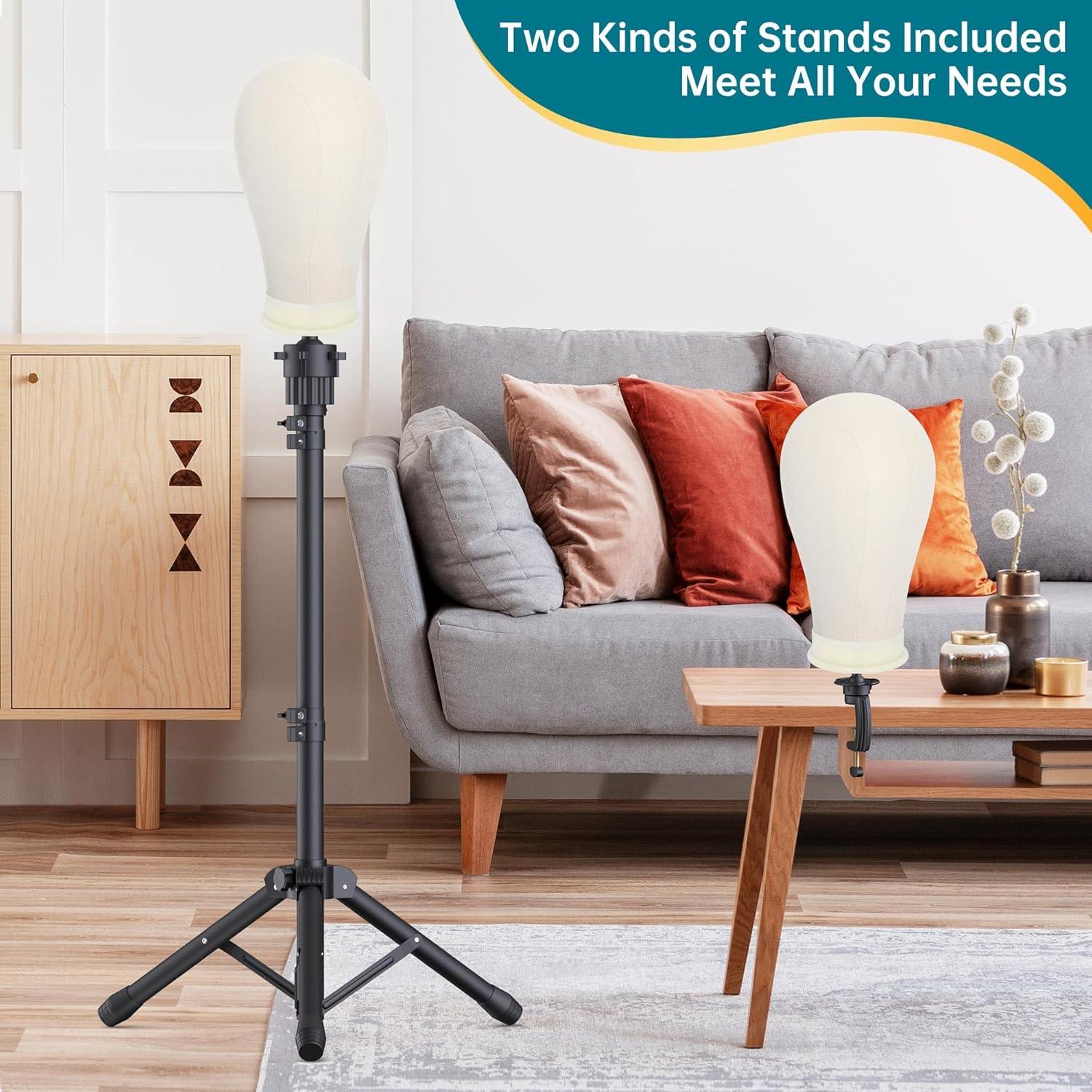 Soporte para Pelucas de Trípode Ajustable Retbtnm 56cm