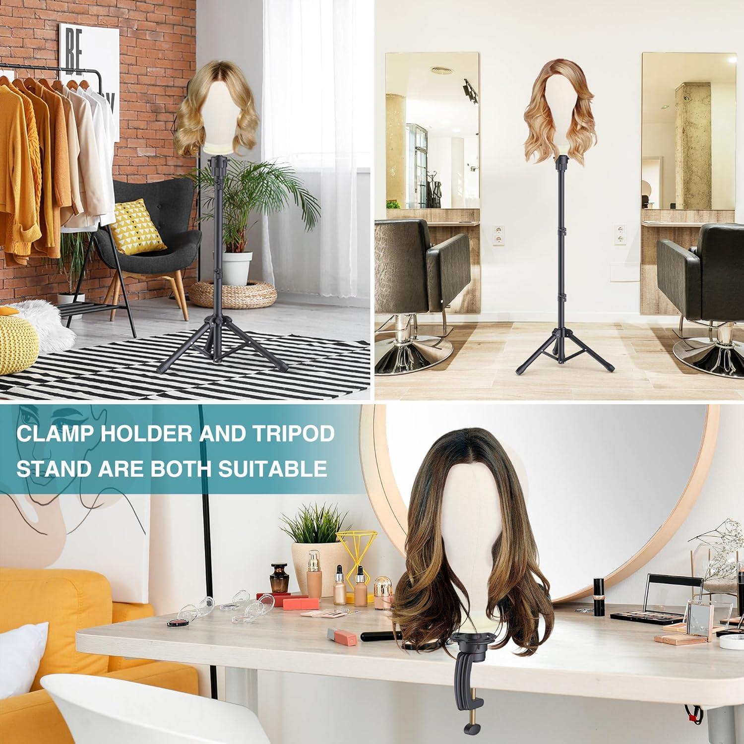 Soporte para Pelucas de Trípode Ajustable Retbtnm 56cm