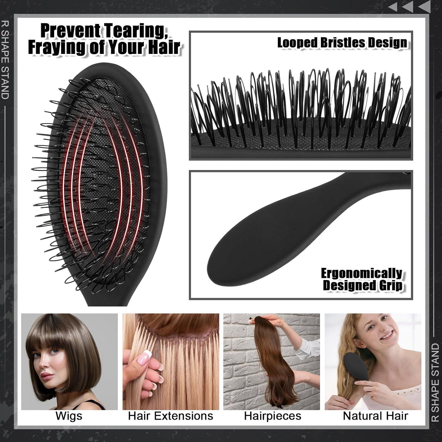 Juego de 2 Soportes para Peluca ProSuites con 3 Peines