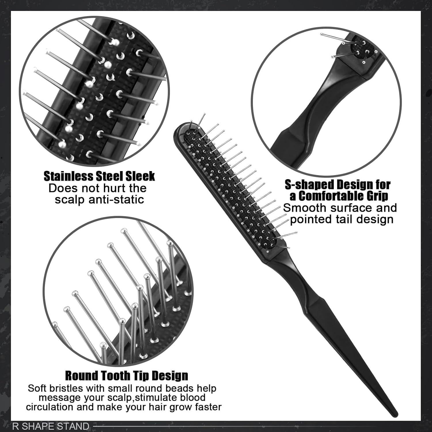 Juego de 2 Soportes para Peluca ProSuites con 3 Peines