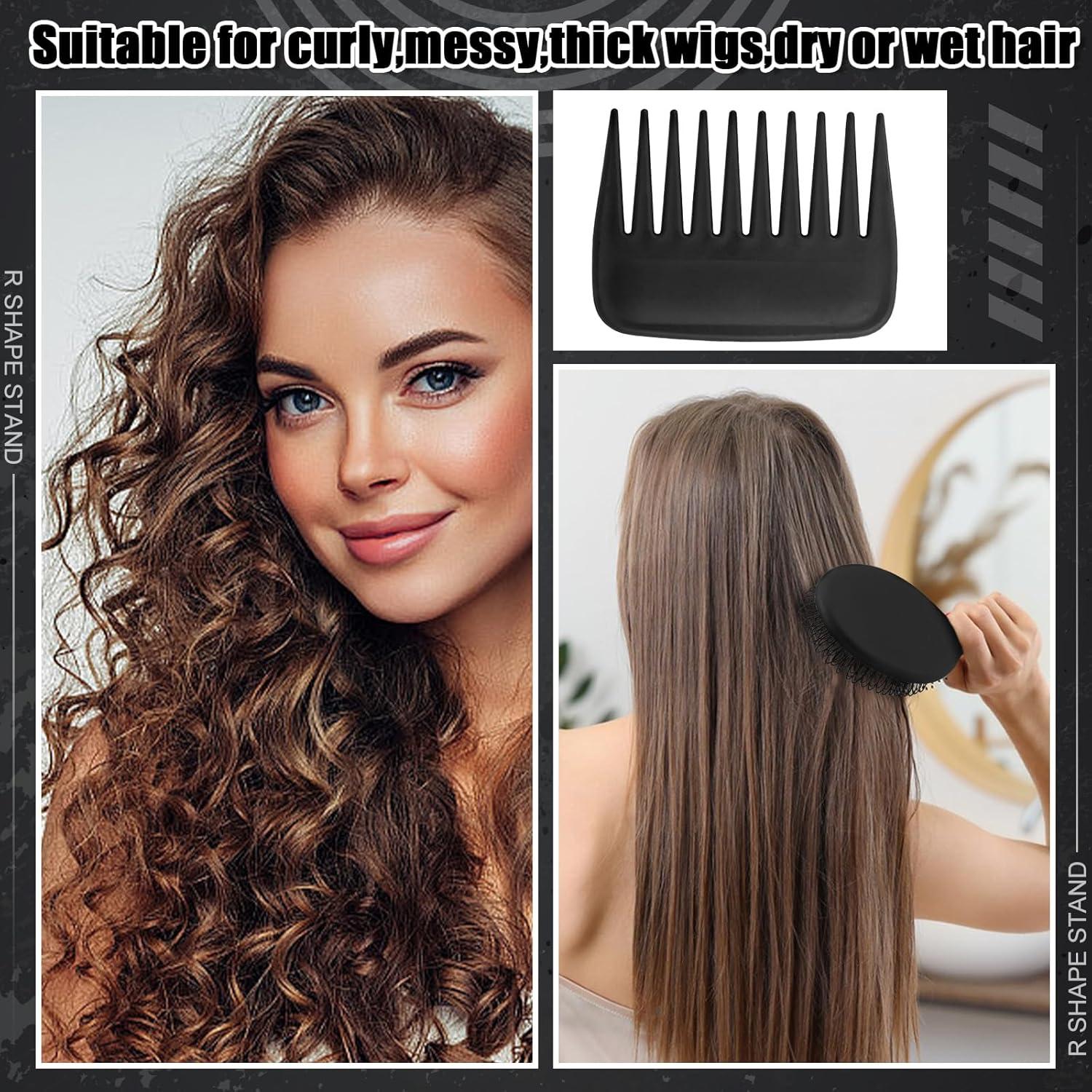 Juego de 2 Soportes para Peluca ProSuites con 3 Peines