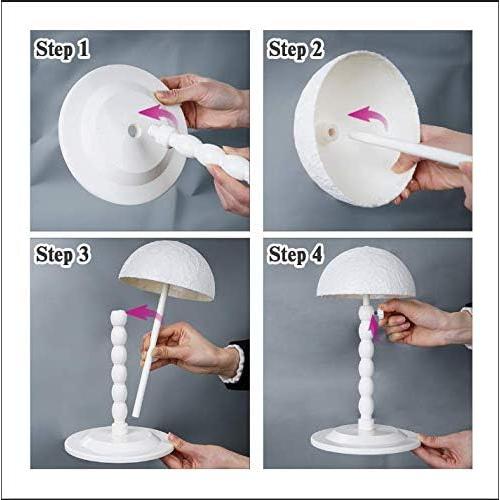 Soporte para Pelucas Youngther Ajustable Blanco 30.5-47.6 cm