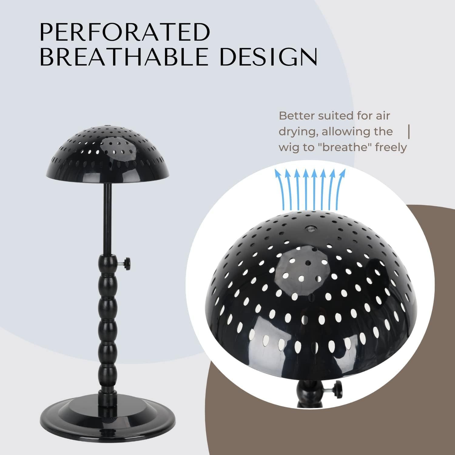 Soporte para Pelucas LightMay 2 Piezas Ajustable 30.5-47.6 cm