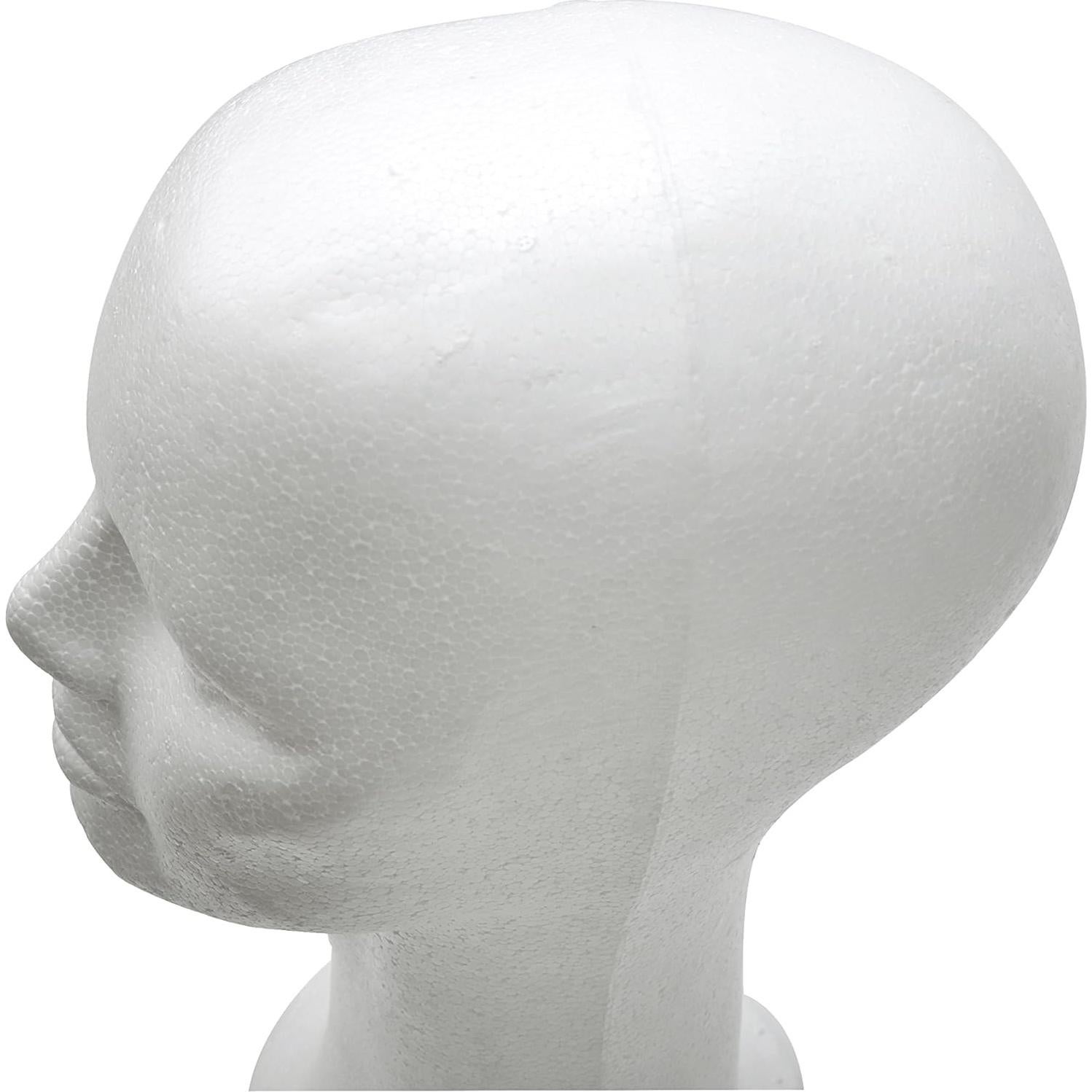 Cabeza de Maniquí de Espuma BHD BEAUTY 38.1 cm Blanca