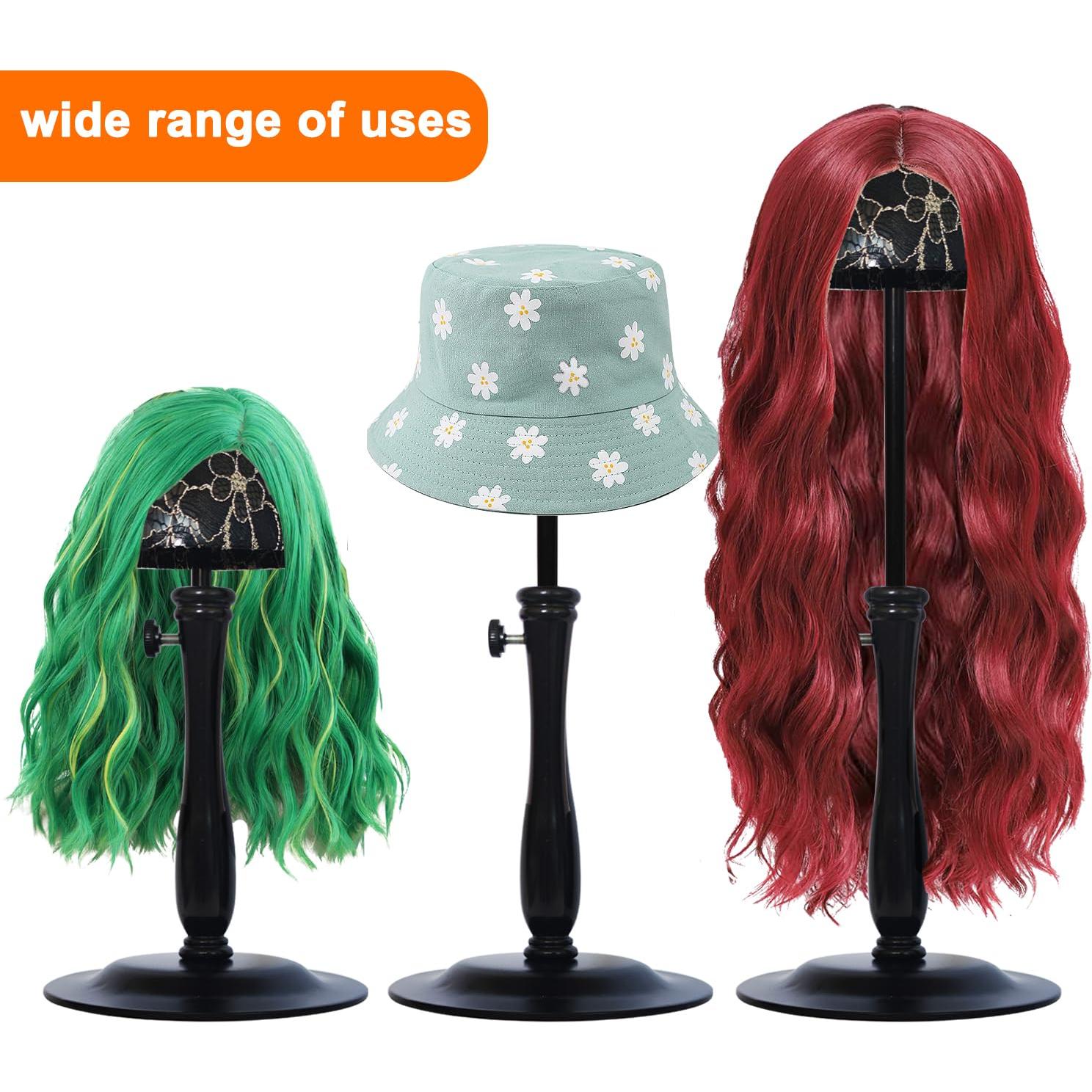 Soporte para Pelucas Ajustable WiZiWi Negro 32-47 cm