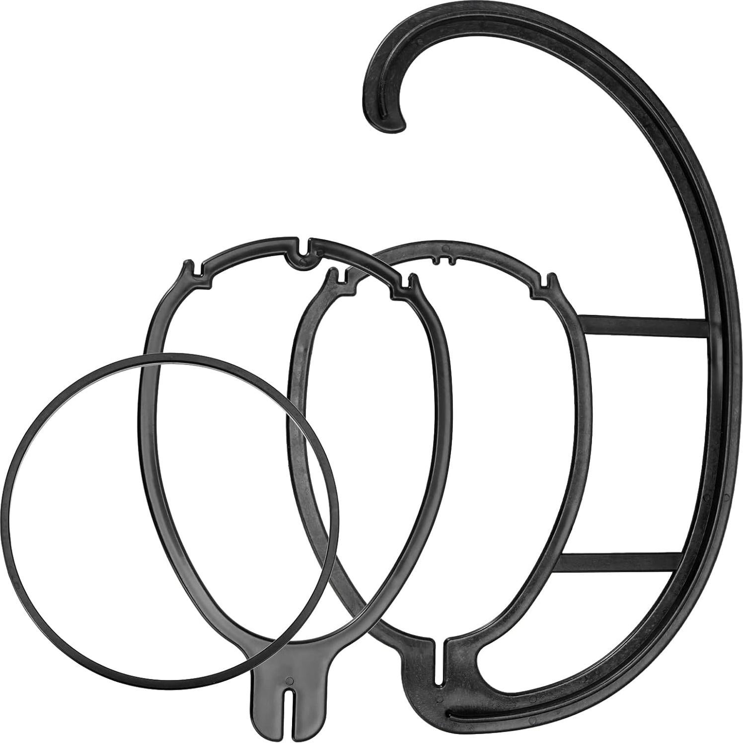 Perchas para Pelucas MANCHAP 12 Pack Soporte Negro 38.1 cm