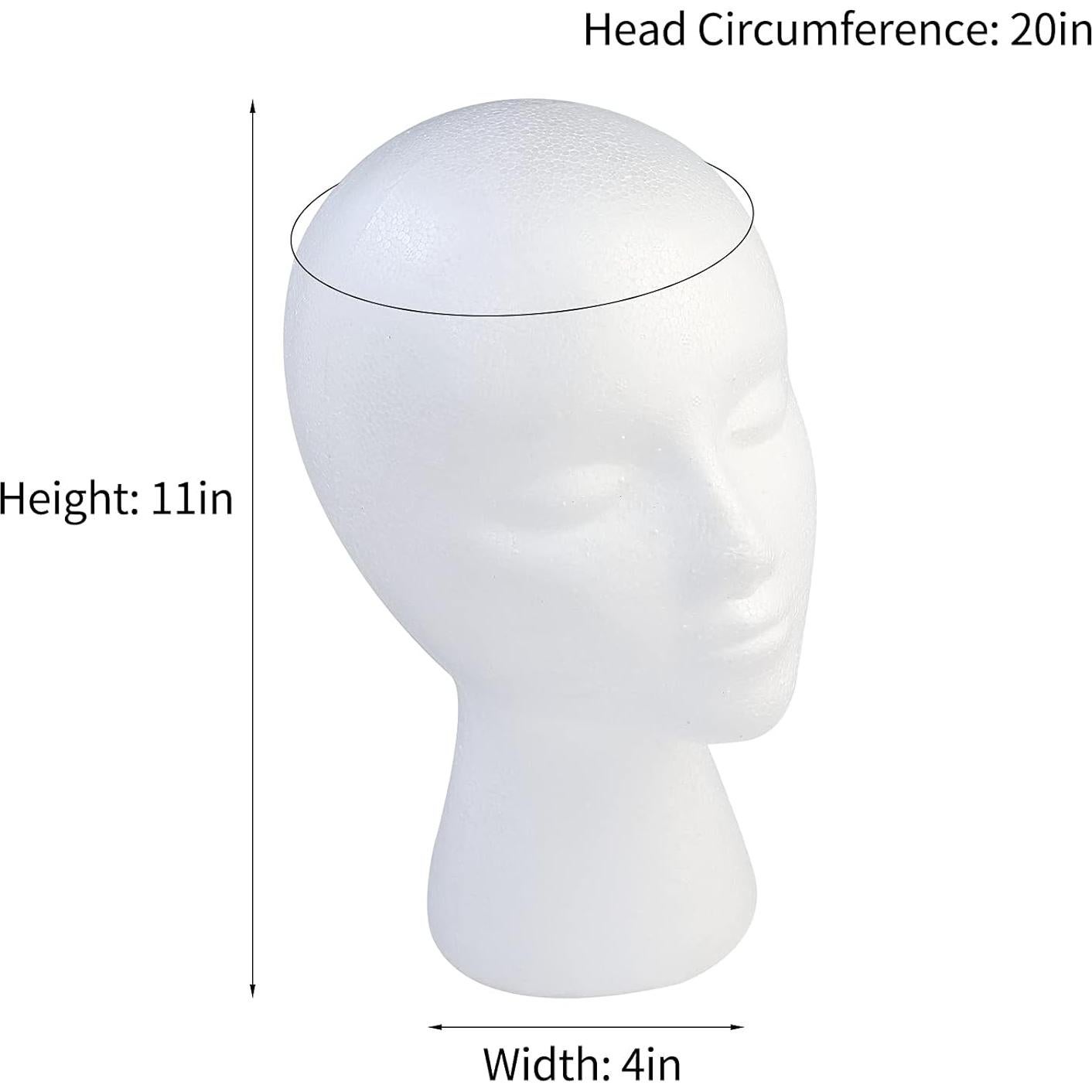 Cabeza de Peluca de Espuma BALABALA - 3 Pcs, 28 cm