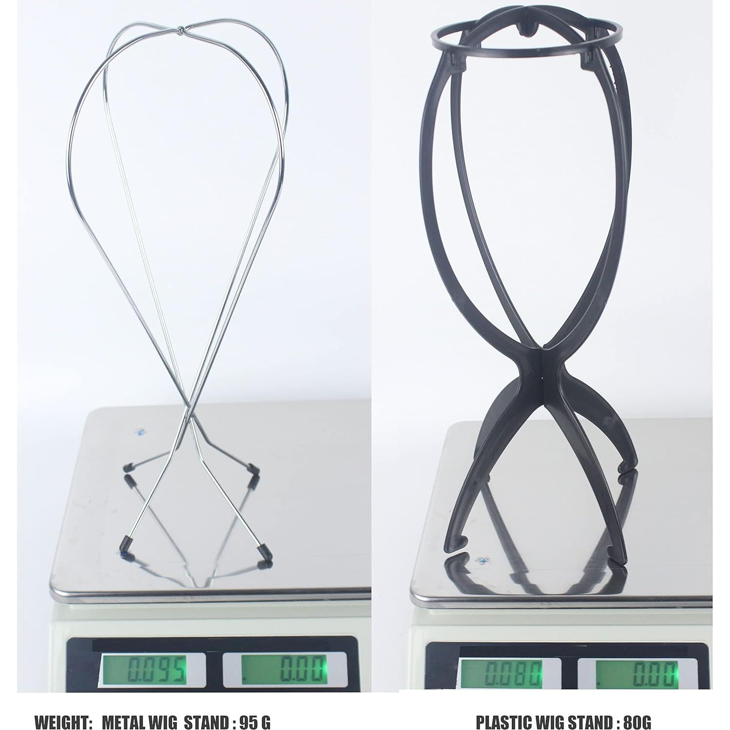 Soporte de Peluca de Alambre Metálico Fashion Do 33 cm