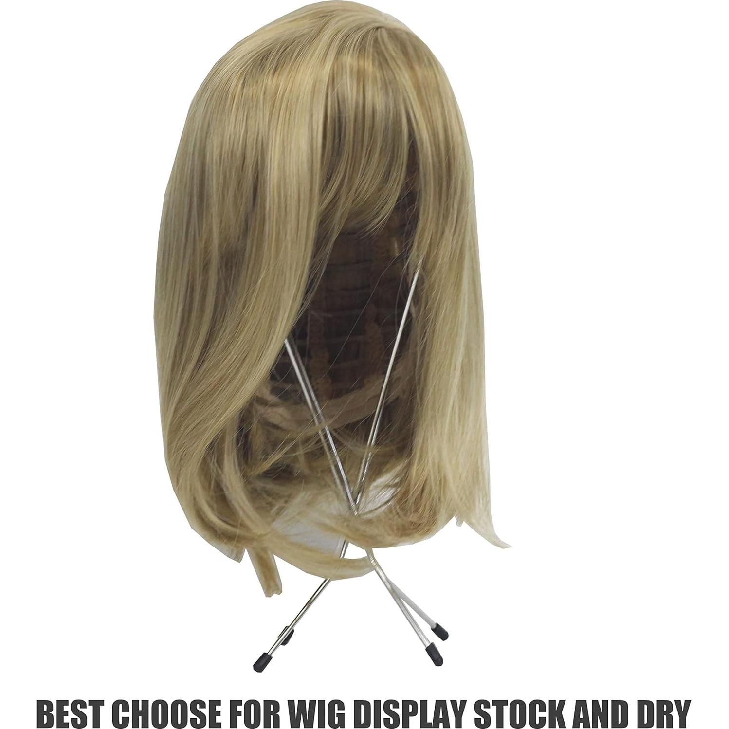 Soporte de Peluca de Alambre Metálico Fashion Do 33 cm
