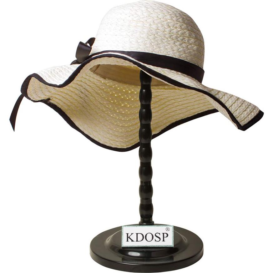 Soporte de Peluca Corto KDOSP 35cm Negro - Portátil y Durable