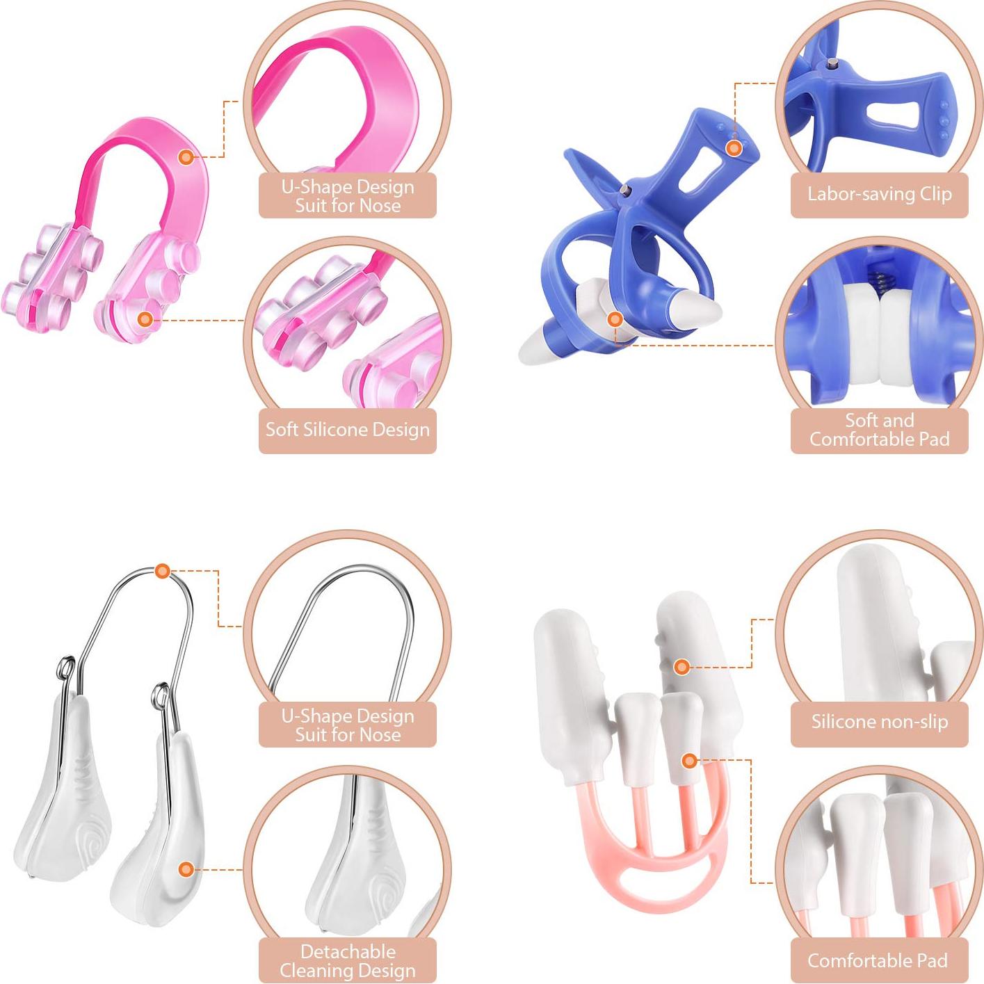Clips Elevadores de Nariz Frienda - 5 Piezas de Silicona