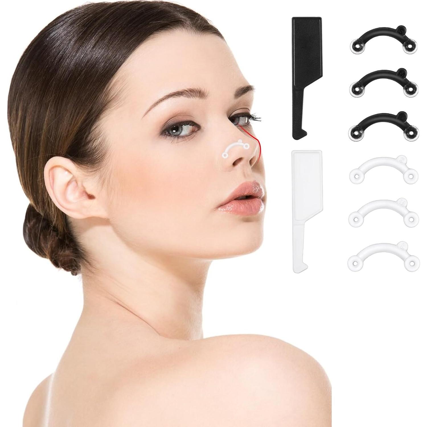 6 Pares Modeladores de Nariz HJZHII - Clips Elevadores Reutilizables