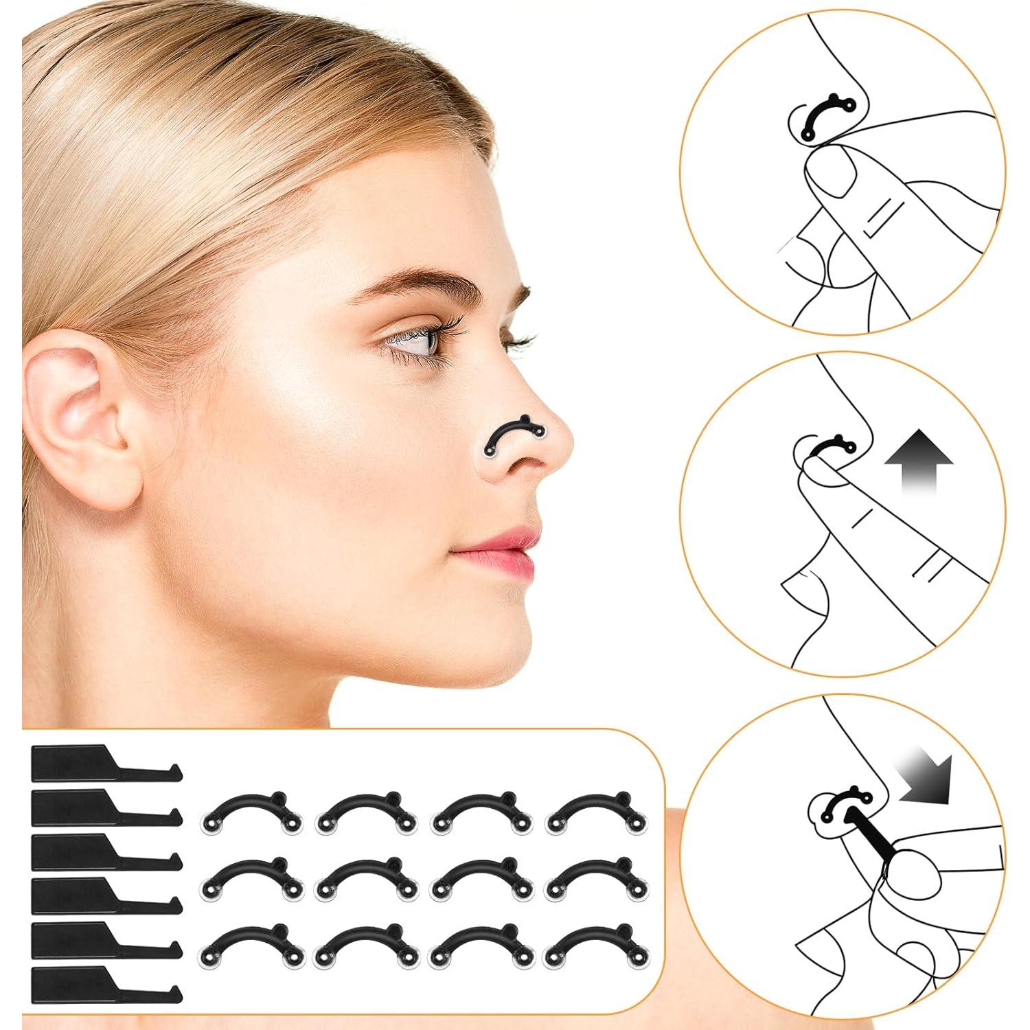 6 Pares Modeladores de Nariz HJZHII - Clips Elevadores S/M/L