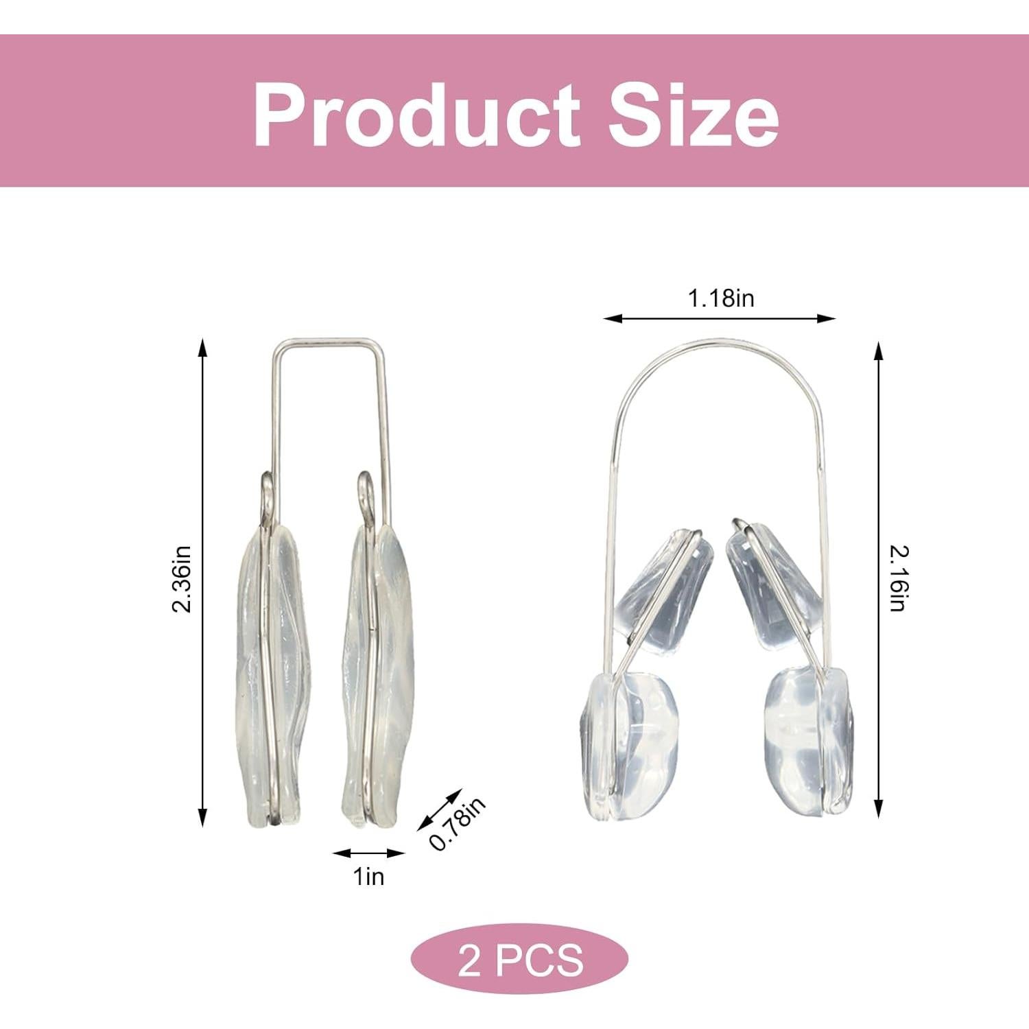 Juego de Clips Elevadores de Nariz Xorim - Silicona Transparente