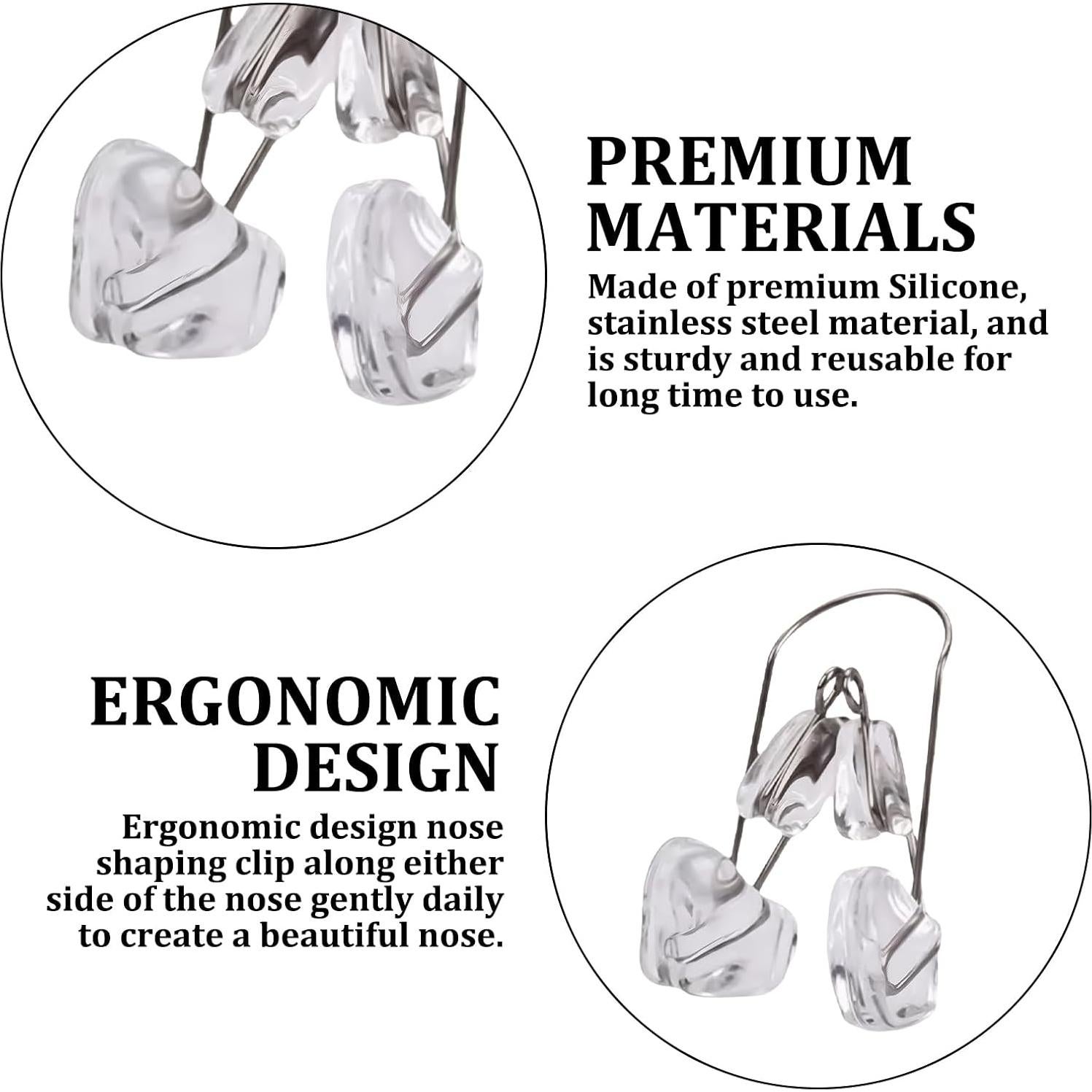 Modelador de Nariz ROBOHOOK 2 Pcs Silicona Transparente