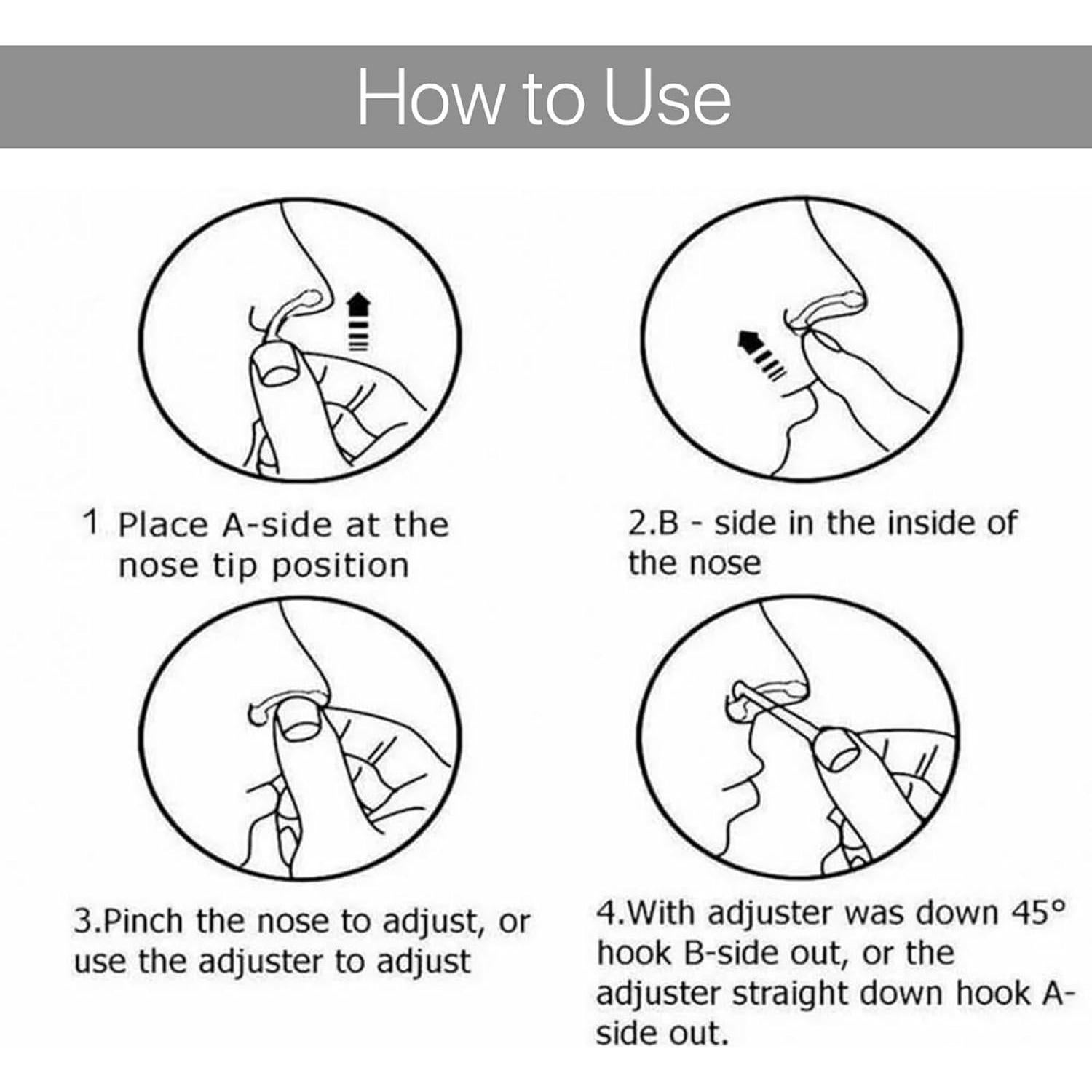 Set de Clips Elevadores de Nariz VANANA - 3 Tamaños Silicona