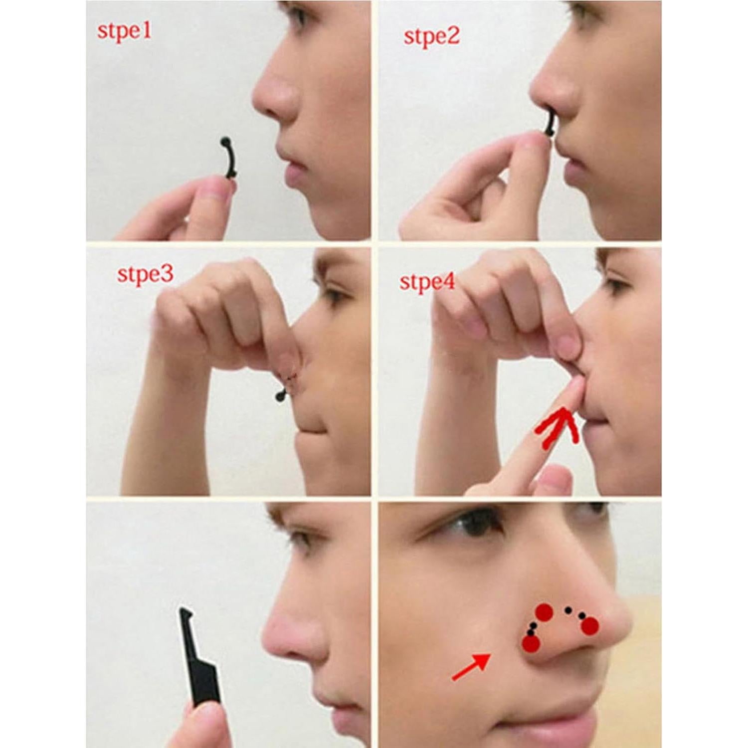 Set de Clips Elevadores de Nariz VANANA - 3 Tamaños Silicona