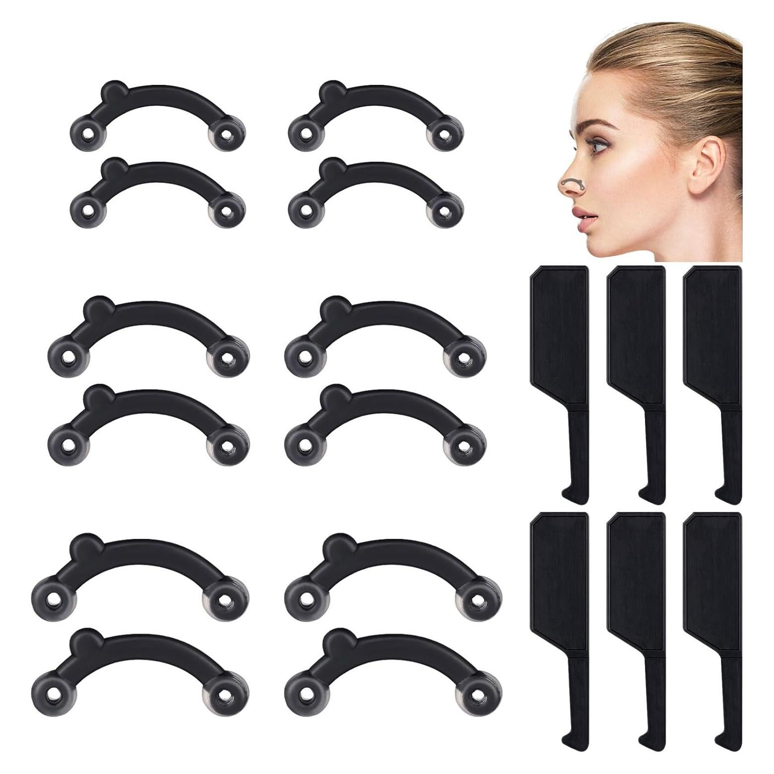 Bonuci 10 Juegos Correctores de Nariz Silicona 3 Tamaños