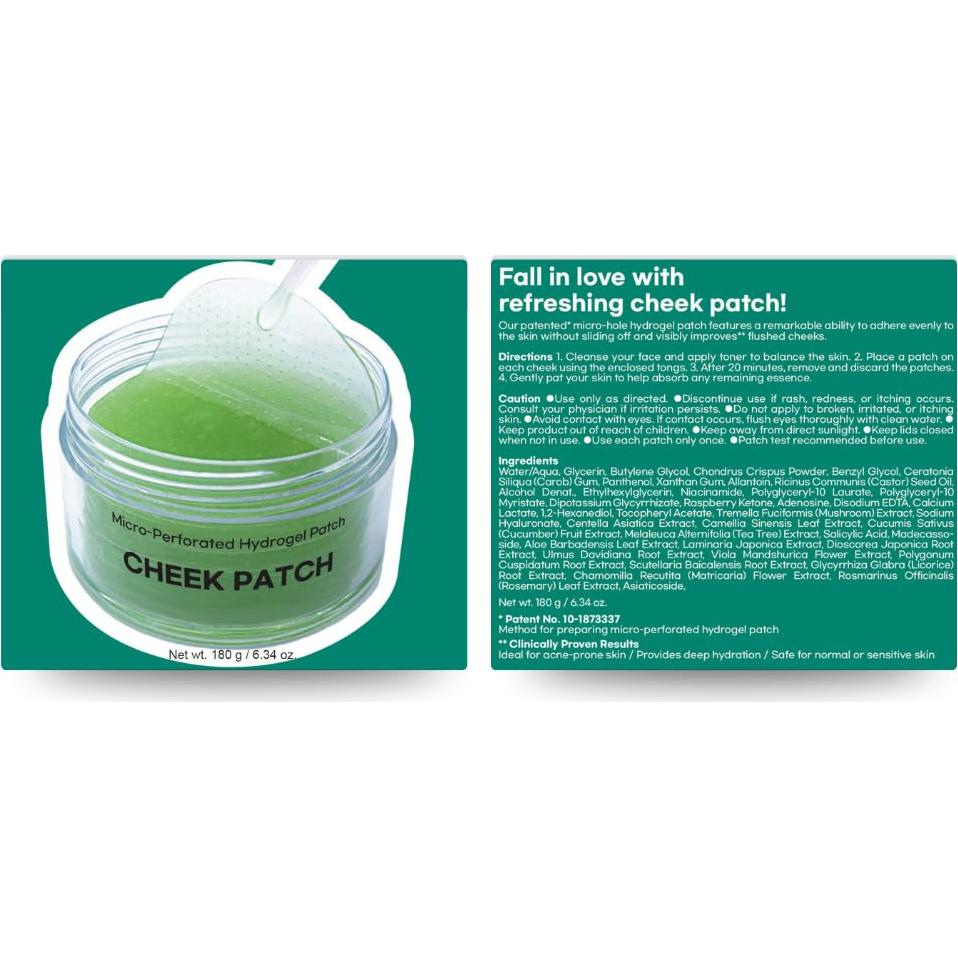 Parche de Mejilla Hidrogel Beauty Cosmetic 60 Unidades 187 ml