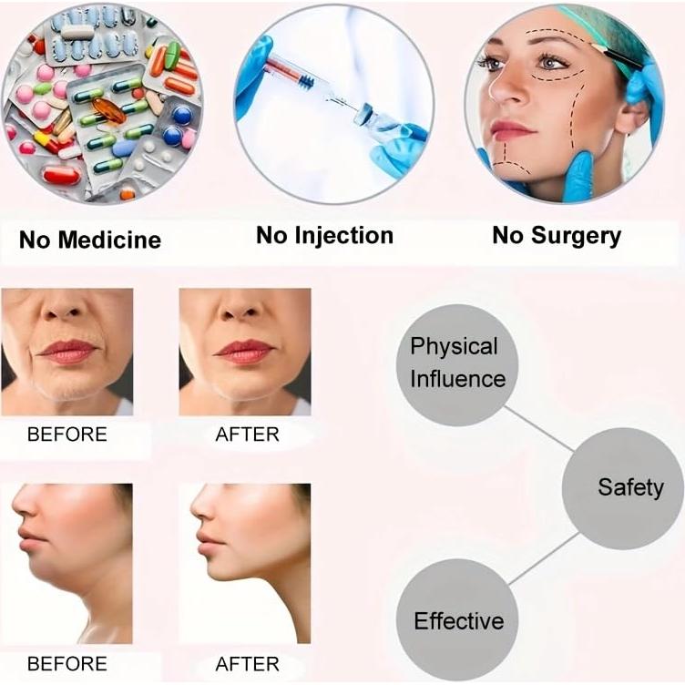 Correa de Levantamiento Facial SYALONG - 2 Piezas - Para Papada y Mejillas