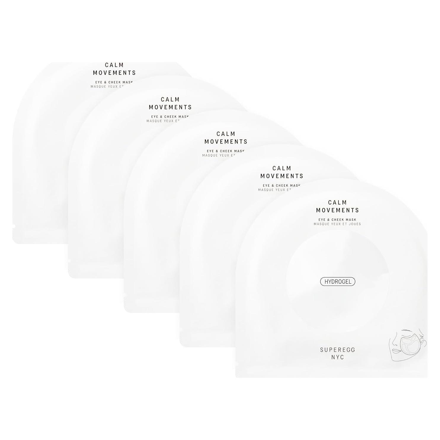 Máscara Hidrogel para Ojos y Mejillas Superegg - Paquete de 5