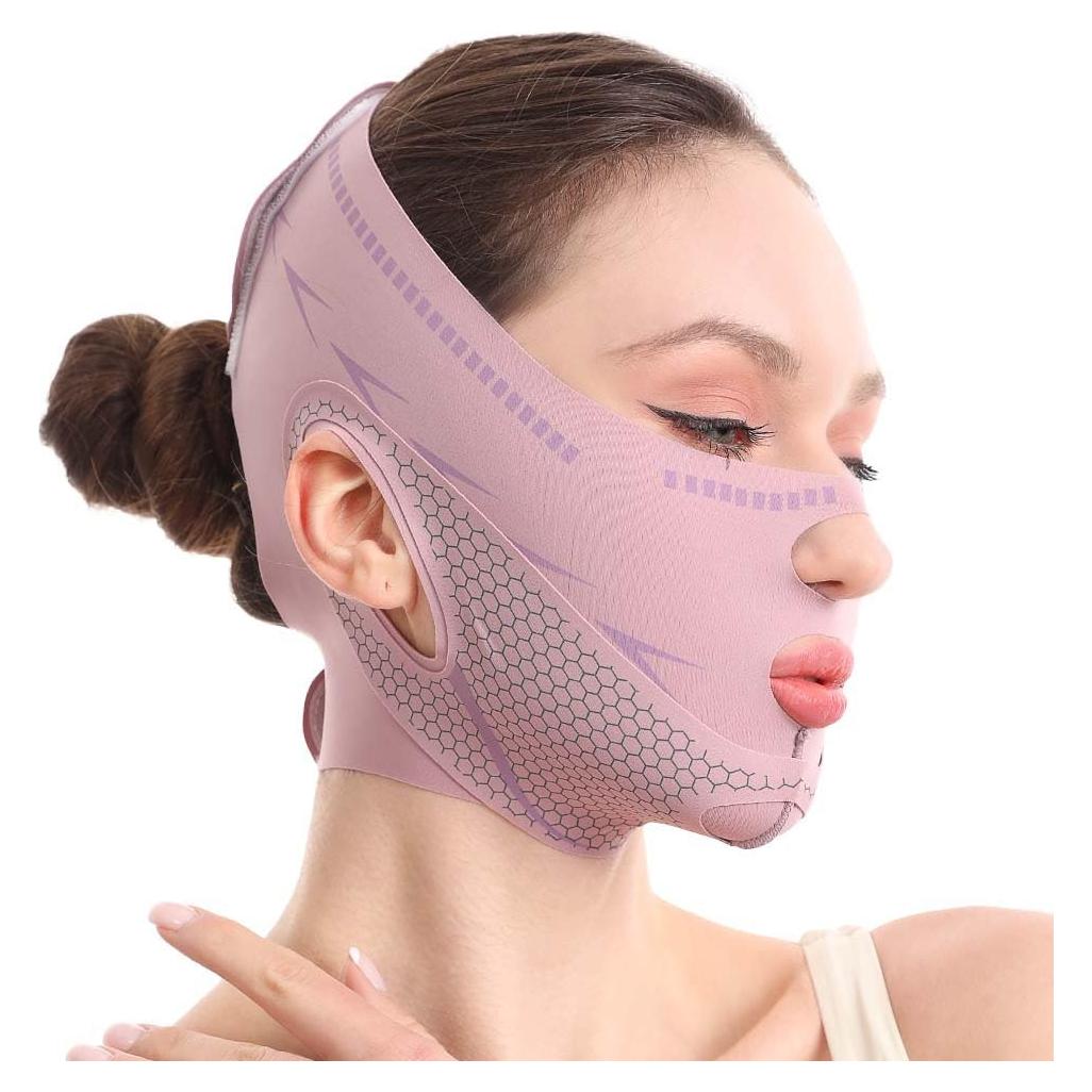 Máscara Reafirmante V-Line SENESS - Elevación Facial Seda Fría