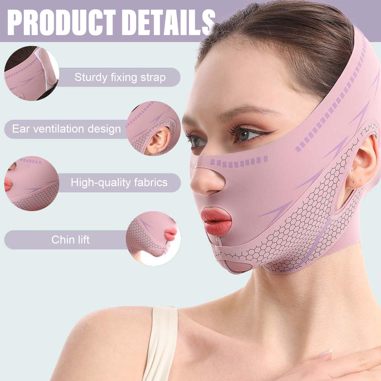 Máscara Reafirmante V-Line SENESS - Elevación Facial Seda Fría