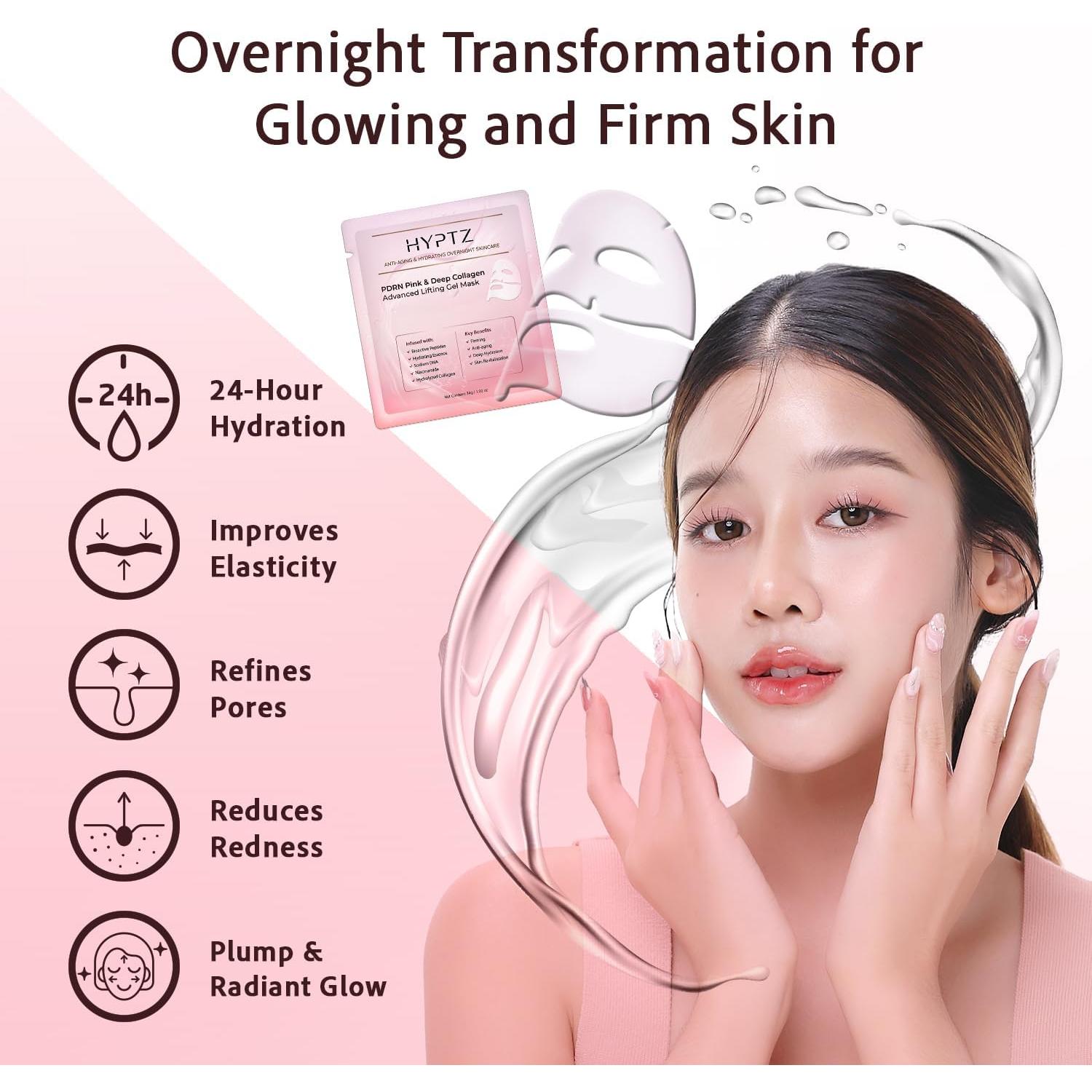 Mascarilla Facial de Colágeno PDRN REALORI - Hidrogel Nocturno