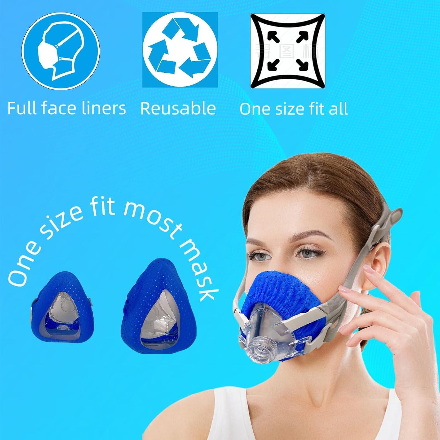Paquete de 4 forros y 4 cubiertas CPAP playWooWgo Azul