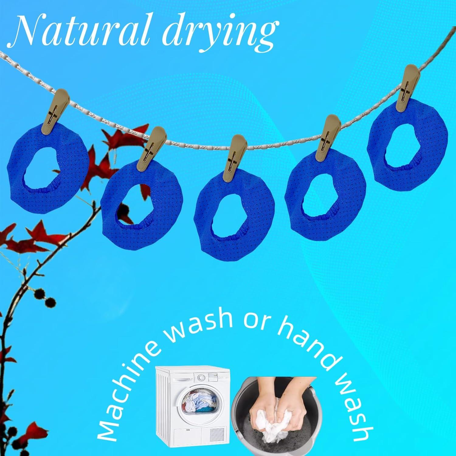 Paquete de 4 forros y 4 cubiertas CPAP playWooWgo Azul