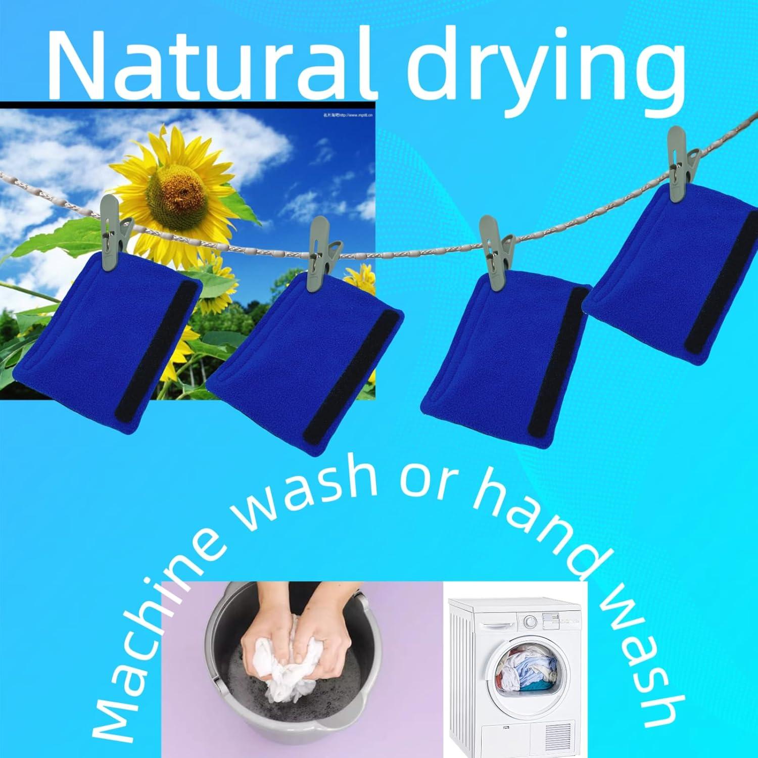 Paquete de 4 forros y 4 cubiertas CPAP playWooWgo Azul