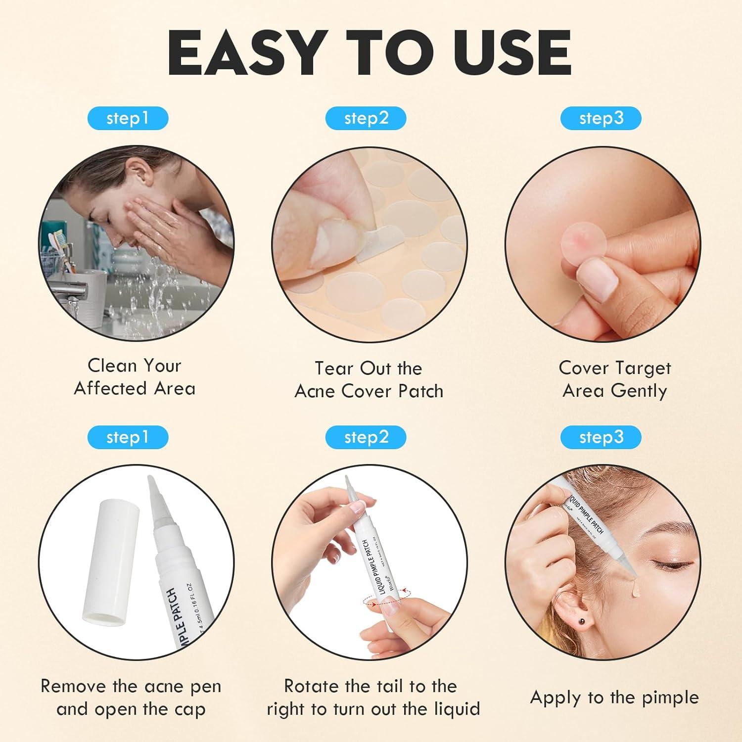 Parches para Granos Blorfo - Hidrocoloides 144 Unidades 9mm/12mm