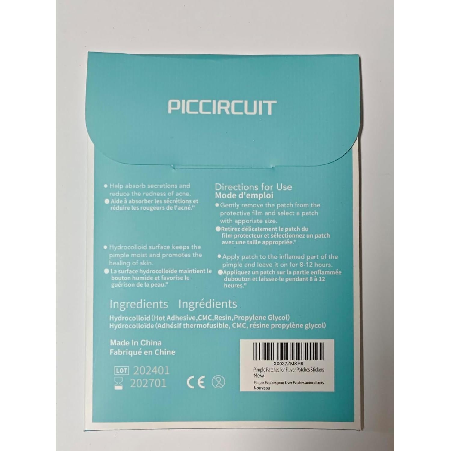 Parches Hidrocoloides para Granos PICcircuit - 360 Unidades