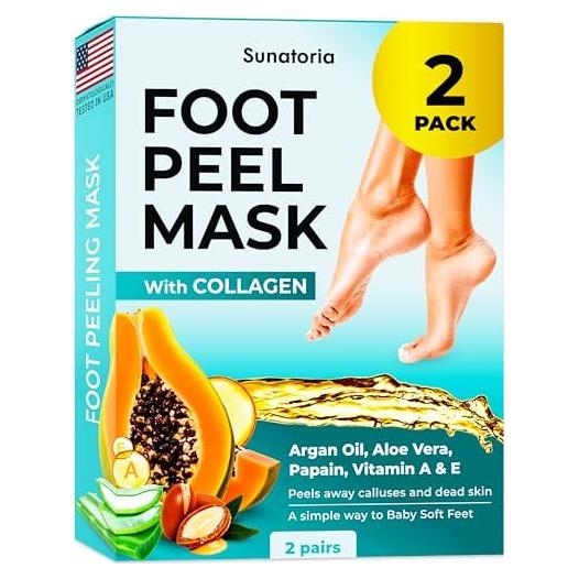 Mascarilla Exfoliante para Pies SUNATORIA Aloe Vera - 2 Pares
