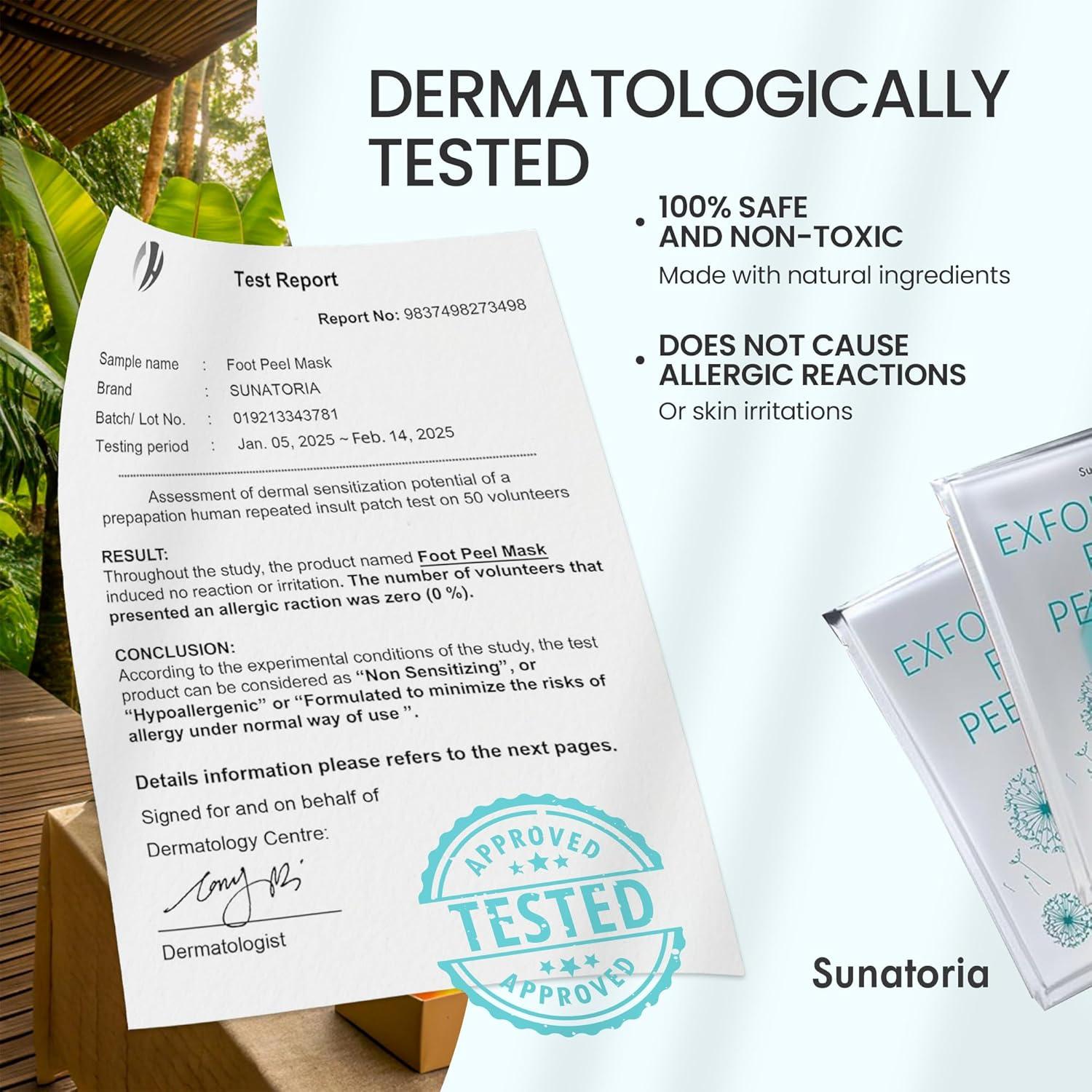 Mascarilla Exfoliante para Pies SUNATORIA Aloe Vera - 2 Pares