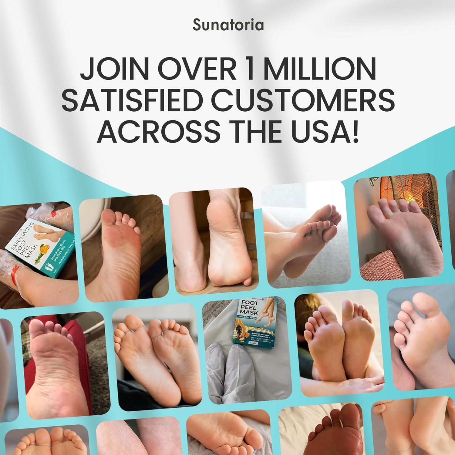 Mascarilla Exfoliante para Pies SUNATORIA Aloe Vera - 2 Pares