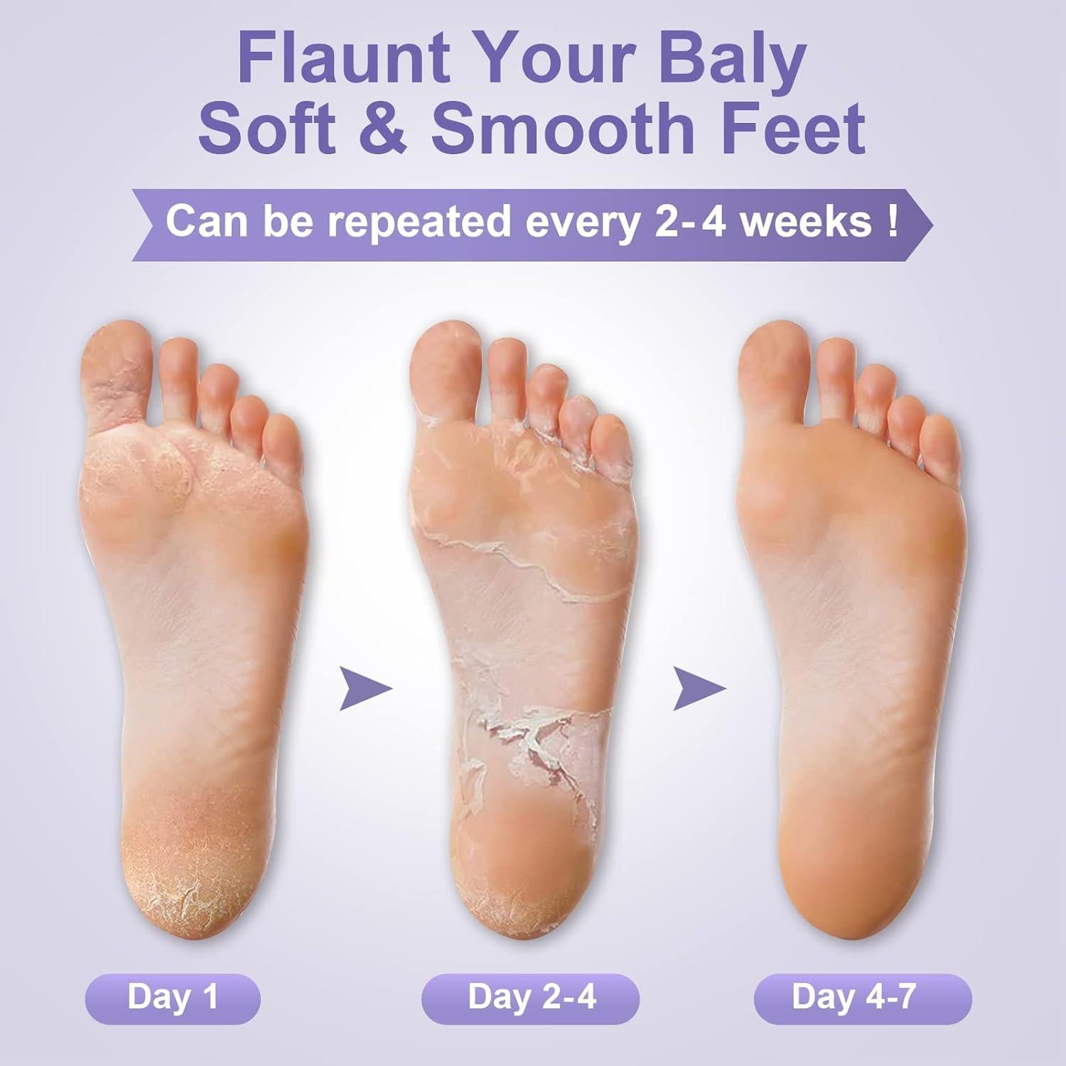 Mascarilla Exfoliante para Pies FUNNIR - 5 Pares, Suave y Revitalizante